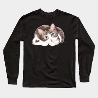 Curios Cat Long Sleeve T-Shirt